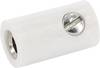 econ connect HOKWS Laborstecker Kupplung, gerade Stift-Ø: 2.6 mm Weiß 1 St.
