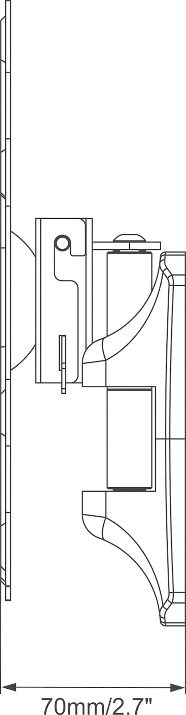 Mount Massive MNT 108 - Befestigungskit (schwenkbare Wandhalterung) - für Flachbildschirm - Schwarz - Bildschirmgröße: 4-3