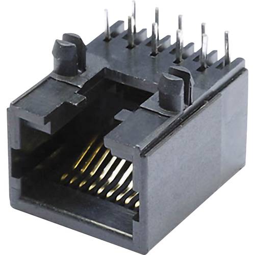 Thumbnail - econ connect MEB10/10PL Modular-Einbaubuchse MEB10/10PL Buchse, Einbau horizontal Polzahl Sensoren 10P10C Schwarz 1 St.