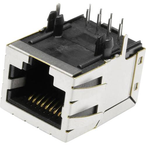 Thumbnail - econ connect MSLT45A Modular-Einbaubuchse MSLT45A Buchse, Einbau horizontal Polzahl Sensoren 8P8C Metall 1 St.
