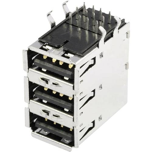 USB-A-Buchse Buchse, Einbau horizontal USBBU3A 3 Port USBBU3A econ connect Inhalt: 1 St.