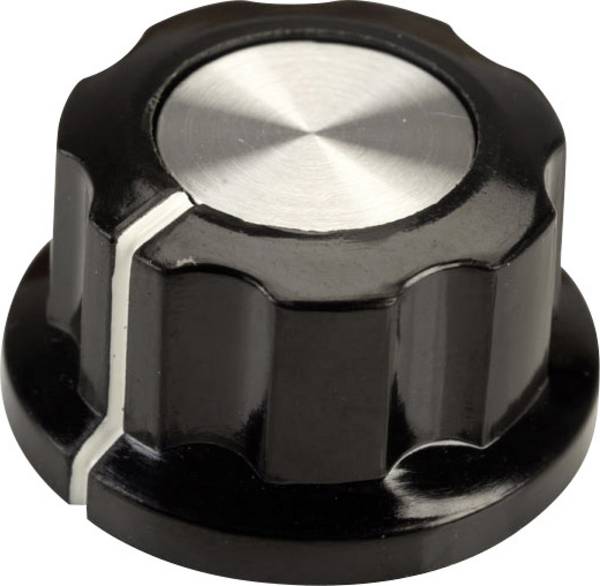 SCI RN-99E(6.4mm) RN-99E(6.4mm) Drehknopf mit Zeiger Schwarz, Weiß (Ø x H) 22.9 mm x 12.7 mm 1 St.