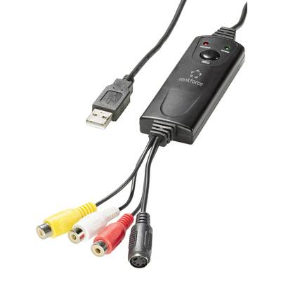 Renkforce GR1 USB 2.0  Video Grabber inkl. Video-Bearbeitungssoftware, Plug und Play