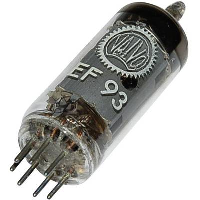  EF 93 = 6 BA 6 Elektronenröhre  Pentode 100 V 10.8 mA Polzahl: 7 Sockel: B7G Inhalt 1 St. 