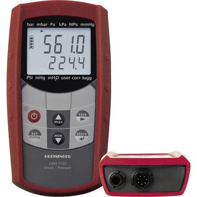 Greisinger GMH5130 Druck-Messgerät kalibriert (DAkkS-akkreditiertes Labor) Luftdruck 0 - 1000 bar 