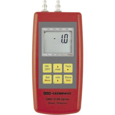 Greisinger GMH3161-002 Druck-Messgerät kalibriert (DAkkS-akkreditiertes Labor) Luftdruck, Nicht aggressive Gase, Korrosi