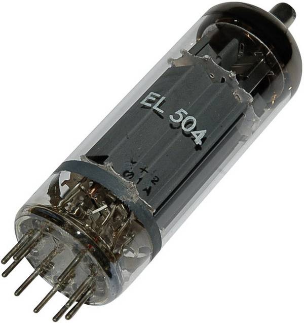 Philips EL 504 = 6 GB 5 A Elektronenröhre Endpentode 75 V 440 mA Polzahl: 9 Sockel: Magnoval Inhalt 1 St.