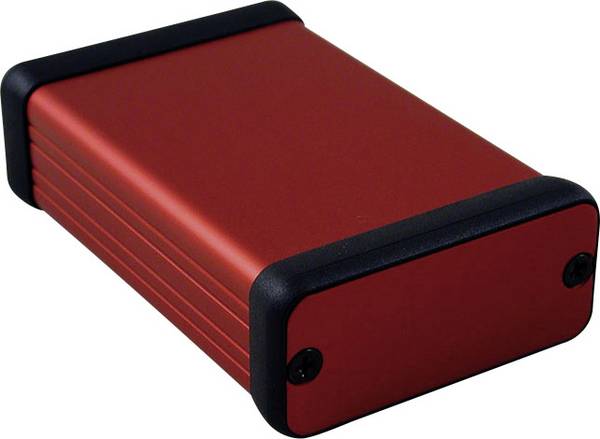 Hammond Electronics 1455C801RD Profil-Gehäuse 80 x 54 x 23 Aluminium Rot 1 St.