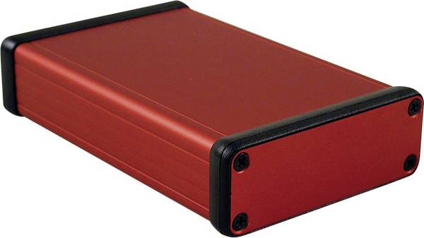Hammond Electronics 1455J1201RD Profil-Gehäuse 120 x 78 x 27 Aluminium Rot 1 St.