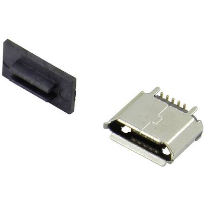 Attend 207F-BA00 Micro USB B Einbaubuchse Buchse, Einbau horizontal Micro USB Einbaubuchse Typ B gewinkelt Inhalt: 1 St.