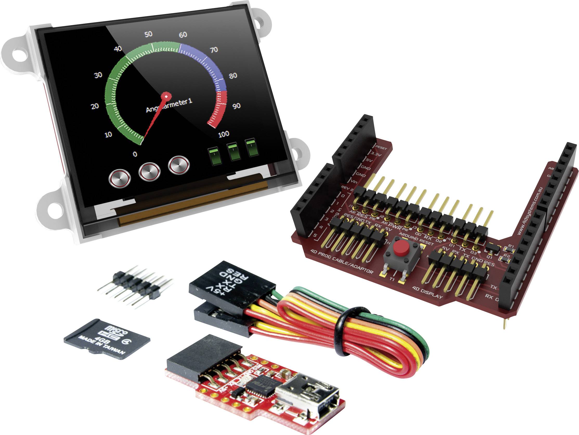 4D Systems Arduino kompatibles Display OLED-Display 1.7 in, 160 x 128 pixel, für Arduino