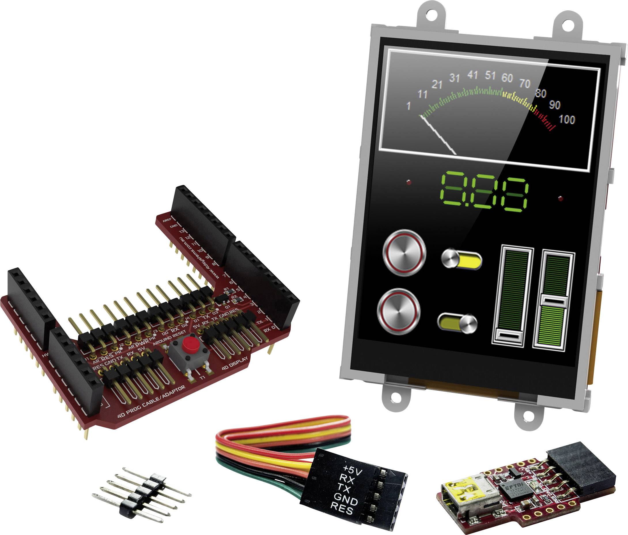 4D Systems Arduino kompatibles Display Resistiver Touchscreen 3.2Zoll, 240 x 320Pixel, für Arduino