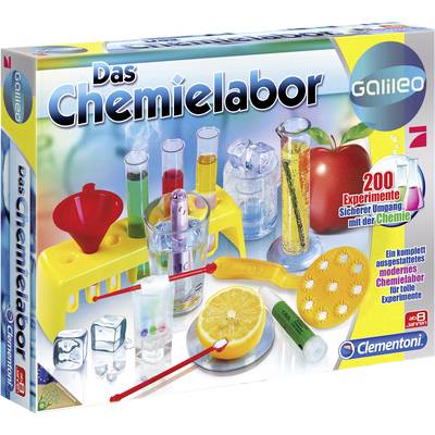 Clementoni Galileo - Das Chemielabor 69272.9 Experimentier-Box ab 8 Jahre 