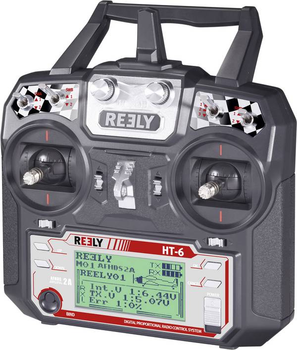 Reely HT-6  Hand-Fernsteuerung 2,4 GHz Anzahl Kanäle: 6 inkl. Empfänger