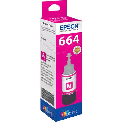 Epson Nachfülltinte T6643, 664 Original  Magenta C13T66434010