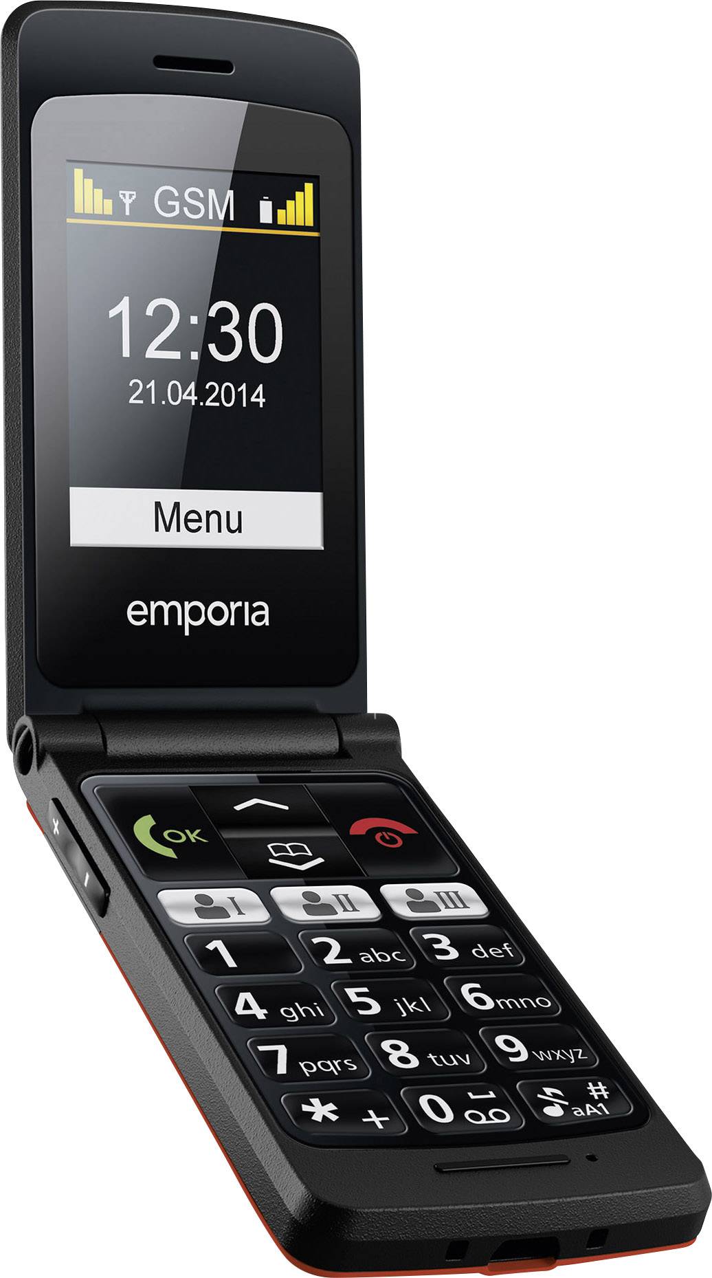 Emporia FlipBasic SeniorenHandy mit Ladestation, SOS Taste Rot kaufen