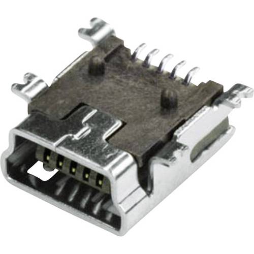 Einbaubuchse Mini USB Buchse, Einbau horizontal MUB2B5SMD 1 Port MUB2B5SMD econ connect Inhalt: 1 St.