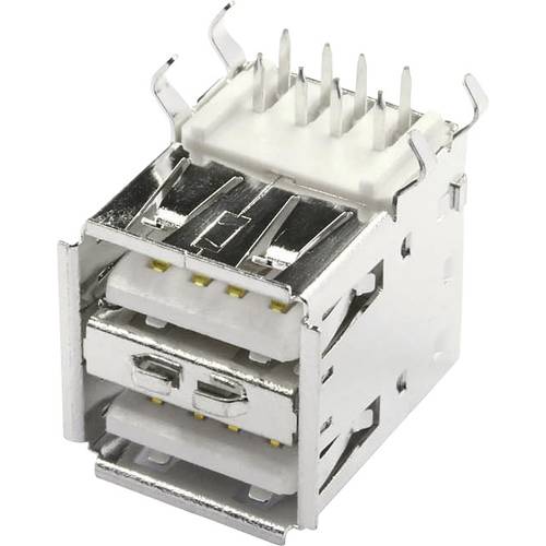 Einbaubuchse USB-A Print 2xUSB Buchse, Einbau horizontal USBBU2A 2 Ports USBBU2A econ connect Inhalt: 1 St.