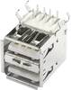 Einbaubuchse USB-A Print 2xUSB Buchse, Einbau horizontal USBBU2A 2 Ports USBBU2A econ connect Inhalt: 1 St.