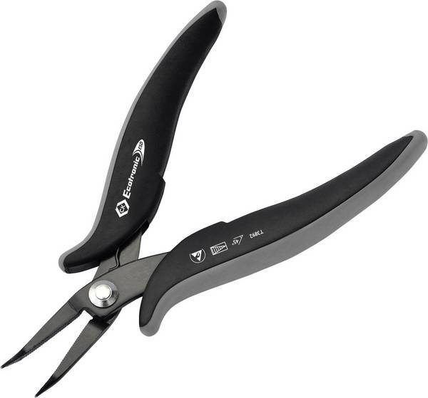 C.K T3892 ESD Spitzzange 45° gebogen 152 mm