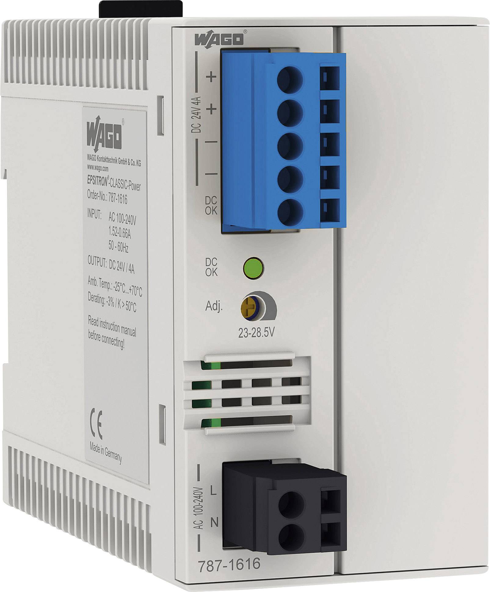 Hutschienen-Netzteil (DIN-Rail) WAGO Kontakttechnik GmbH 28.5 V/DC 4.2 A 120 W 1 x-2