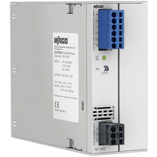 Thumbnail - WAGO Kontakttechnik GmbH Hutschienen-Netzteil (DIN-Rail) 12 V/DC 15 A 225 W Anzahl Ausgänge:1 x Inhalt 1 St.