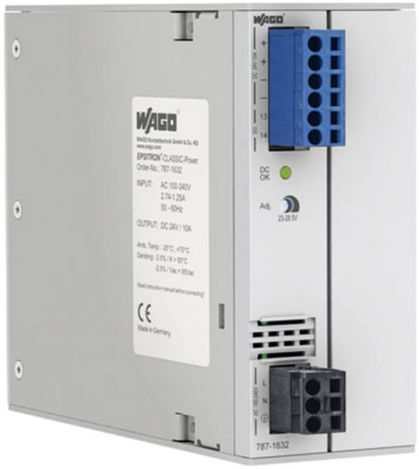 WAGO 787-1631 Hutschienen-Netzteil (DIN-Rail) 12 V/DC 15 A 225 W Anzahl Ausgänge:1 x Inhalt 1 St.