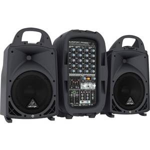 Behringer Ppa500bt Aktives Pa Lautsprecher Set Integriertes Mischpult Inkl Mikrofon Bluetooth Kaufen