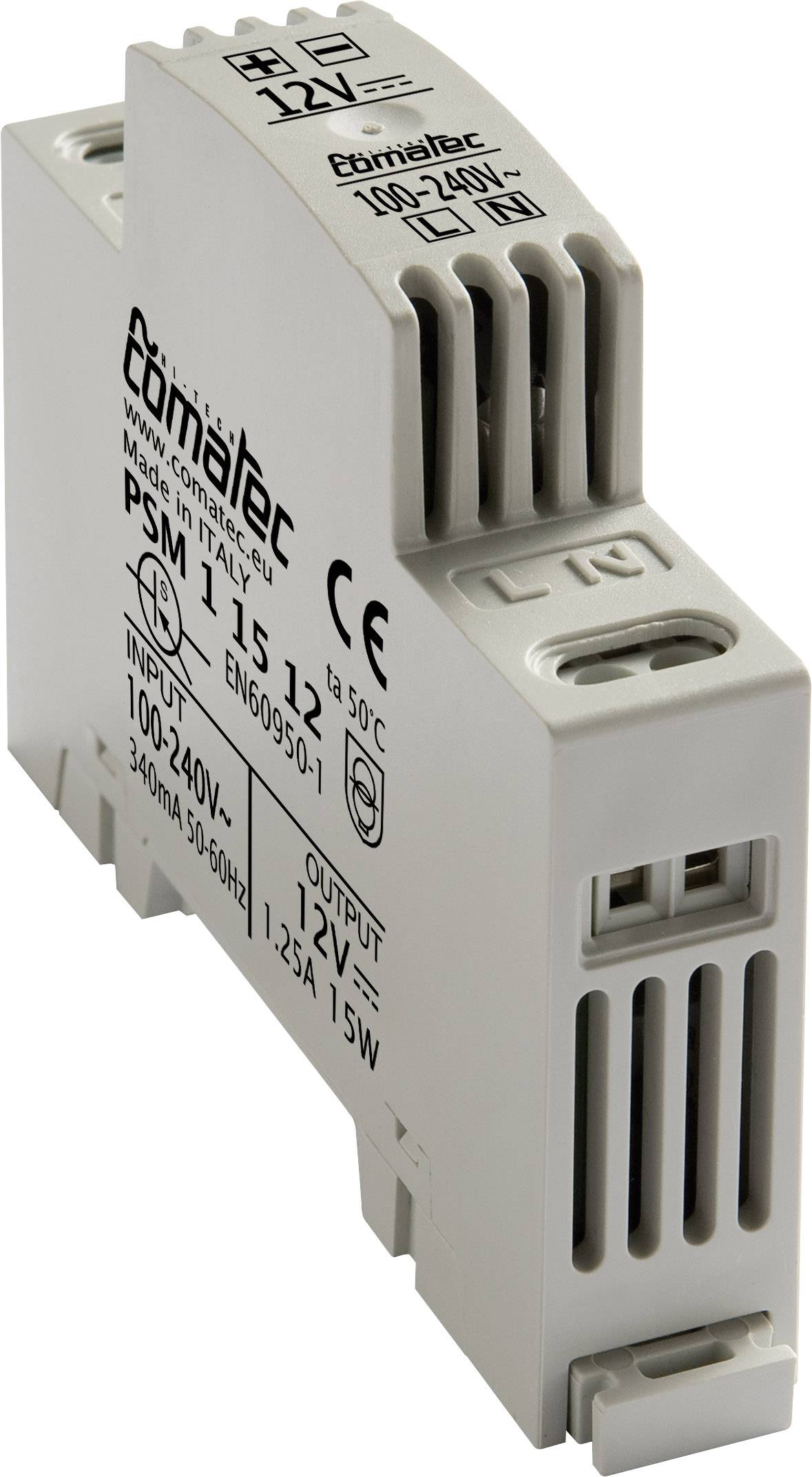 COMATEC PSM1/15.12 Hutschienen-Netzteil (DIN-Rail) 12 V/DC 1.25 A 15 W