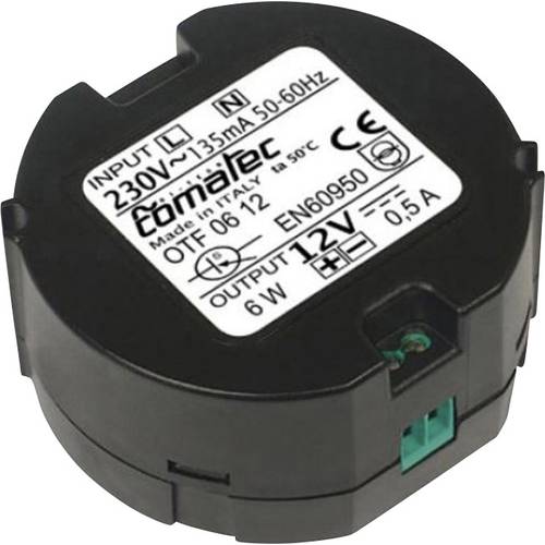 Comatec OTF/06.12RA Netzteil / Stromversorgung 12 V/DC 0.5 A 6 W