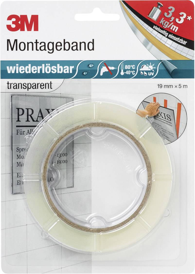 Gws Doppelseitiges Klebeband 19mm X 50m - Extra Stark Transparent
