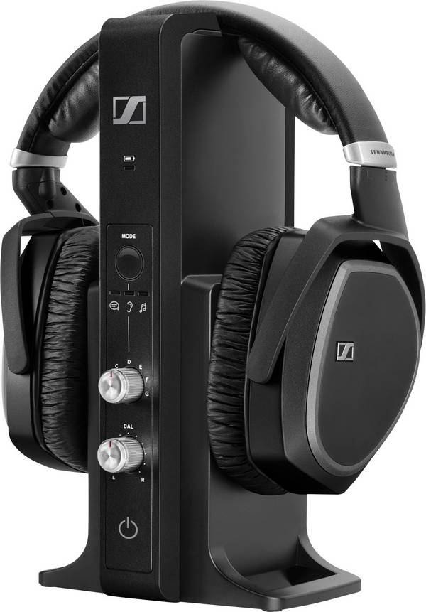 Sennheiser RS 195-U Over Ear Kopfhörer Funk Schwarz Lautstärkeregelung