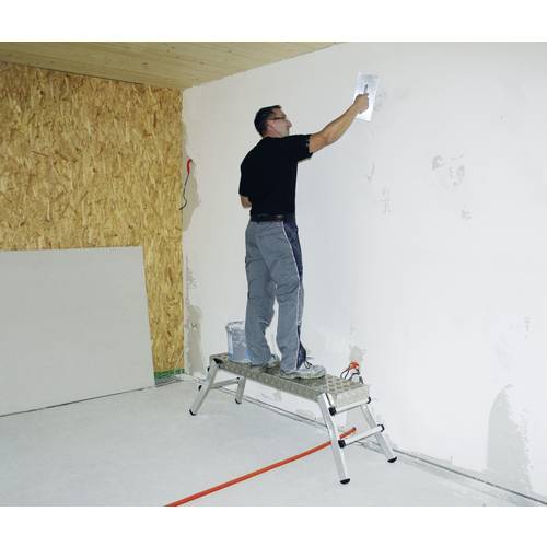 MUNK Günzburger Steigtechnik 30404 Aluminium Arbeitsplattform Arbeitshöhe (max.): 2.5 m Silber 7.5 kg