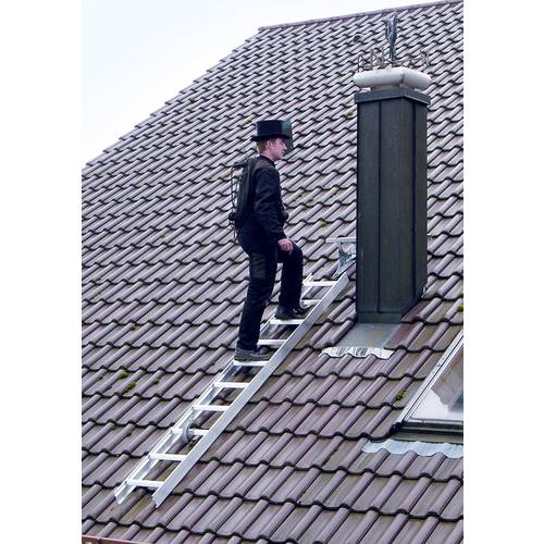 MUNK Günzburger Steigtechnik 11198 Aluminium Dachleiter Anthrazit-Grau 5.2 kg