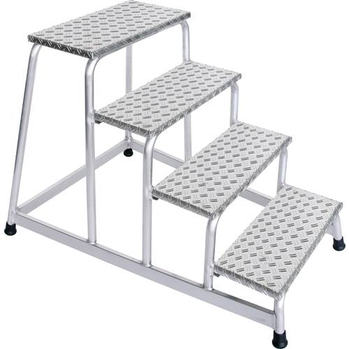 MUNK Günzburger Steigtechnik 50010 Aluminium Treppe Arbeitshöhe (max.): 2.8 m Silber 11.5 kg