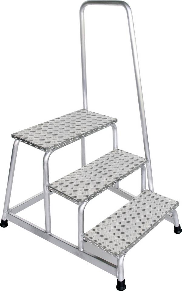 MUNK Günzburger Steigtechnik  50043 Aluminium Treppe  Arbeitshöhe (max.): 2.6 m Silber 10.2 kg