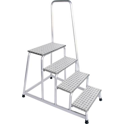 MUNK Günzburger Steigtechnik 50044 Aluminium Treppe Arbeitshöhe (max.): 2.8 m Silber 13.2 kg