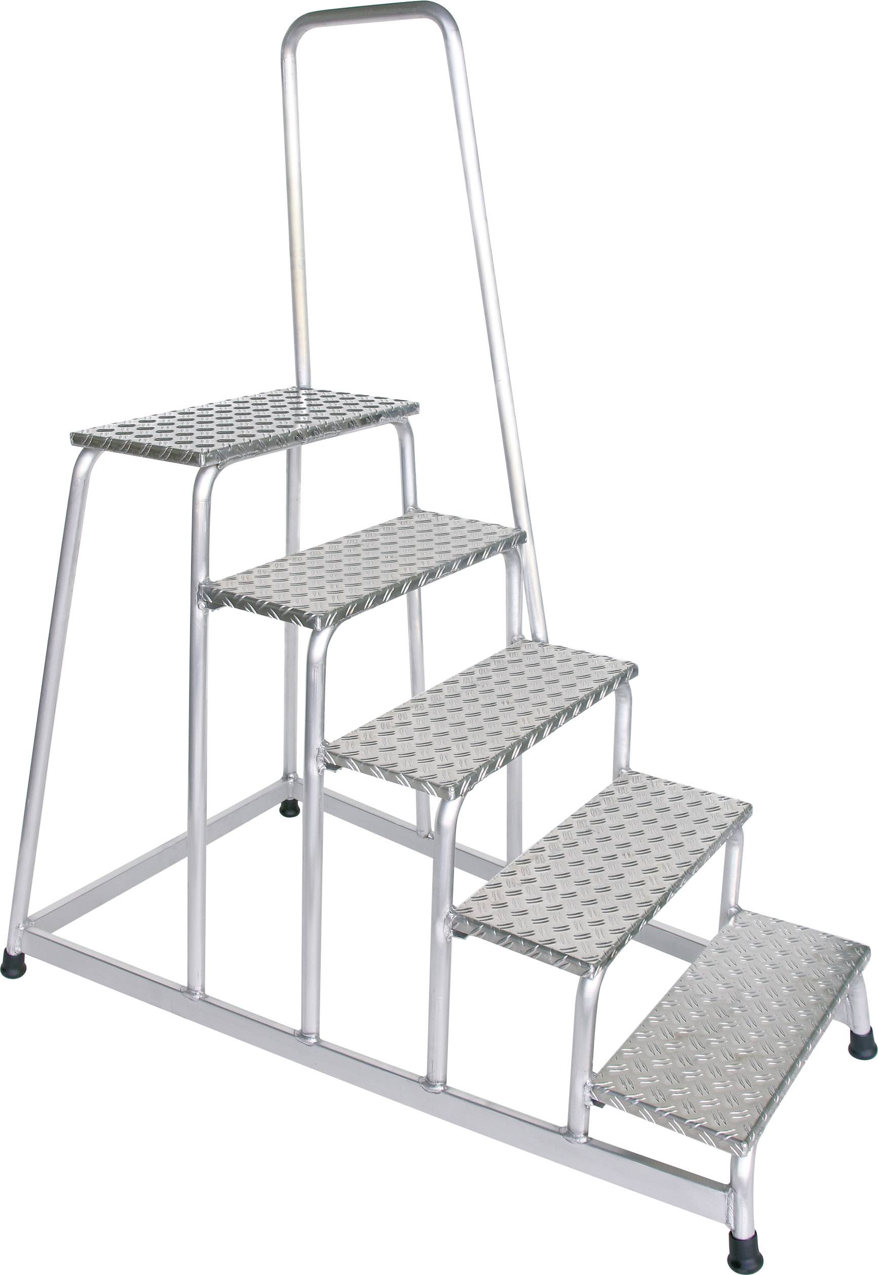 MUNK Günzburger Steigtechnik 50045 Aluminium Treppe Arbeitshöhe (max.): 3 m Silber 16.2 kg