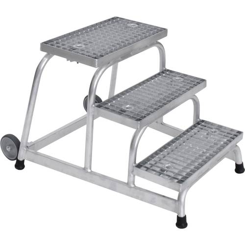 MUNK Günzburger Steigtechnik 51019 Aluminium Treppe Arbeitshöhe (max.): 2.6 m Silber 12 kg