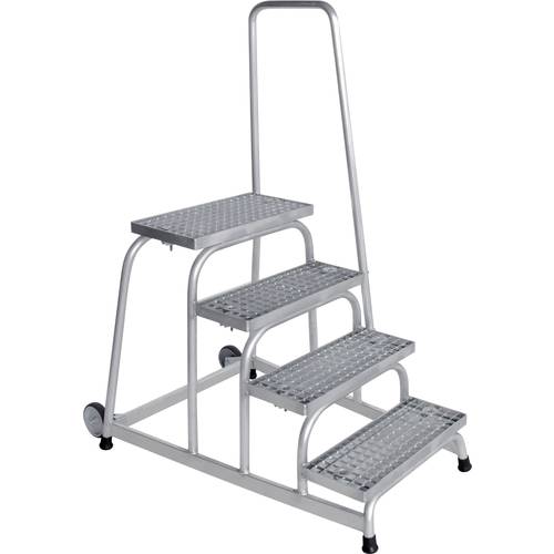 MUNK Günzburger Steigtechnik 51024 Aluminium Treppe Arbeitshöhe (max.): 2.8 m Silber 18 kg