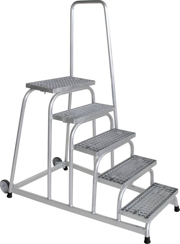 MUNK Günzburger Steigtechnik  51025 Aluminium Treppe  Arbeitshöhe (max.): 3 m Silber 20 kg