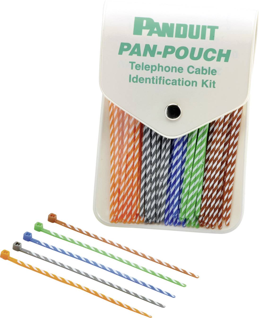 PANDUIT Kabelbinder 102 mm Blau, Orange, Grün, Braun, Grau mit farblicher Kennzeichnung Pand