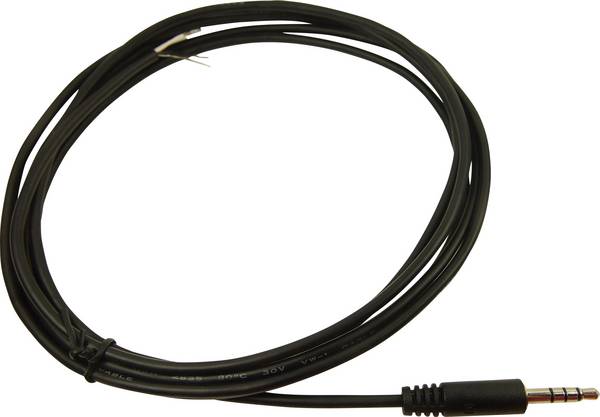 Cliff FC68122C Klinken-Anschlusskabel Klinkenstecker 3.5 mm - offene Kabelenden Stereo Polzahl:4 1 St.