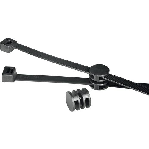 HellermannTyton 156-00275 T120RCOUPLER Kabelbinder 380 mm 7.60 mm Schwarz 1 St.