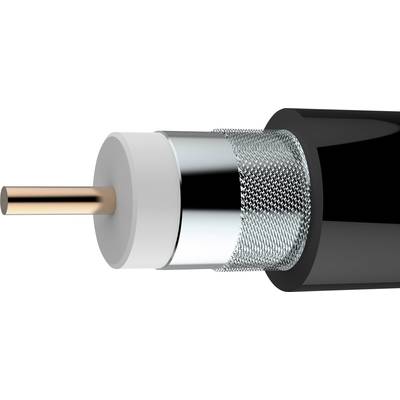 Axing SKB 11-03 Koaxialkabel Außen-Durchmesser: 10.40 mm  75 Ω 90 dB Schwarz Meterware