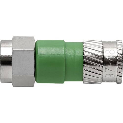 Axing CFS 97-48 F-Stecker Kompression Anschlüsse: F-Stecker Kabel-Durchmesser: 4.9 mm 1 St.