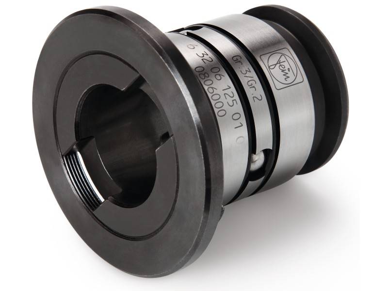 Eine mechanische Baukomponente aus Metall mit der Aufschrift 'KTEM' und weiteren Zahlen, die auf eine Produkt- oder Seriennummer hinweisen.