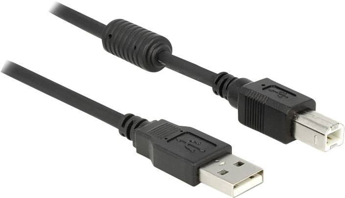 Delock Kabel USB 2.0 Typ A Stecker > USB 2.0 Typ B Stecker 1 m schwarz