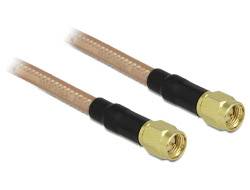 Delock WLAN-Antennen Anschlusskabel [1x SMA-Stecker - 1x SMA-Stecker] 40.00 cm Transparent-1
