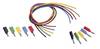 VOLTCRAFT MS-4041 Messleitungs-Set Lamellenstecker 4 mm Lamellenstecker 4 mm 1.00 m Schwarz, Rot, Blau, Gelb, Grün 1 Set